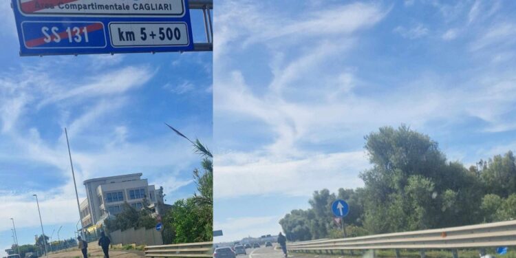 Cagliari, sfrecciano in due sul monopattino: panico sulla 131