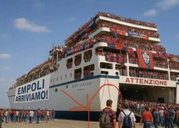 I tifosi cagliaritani  verso Empoli, la gioia di Nicola Riva: “Arriviamo!”