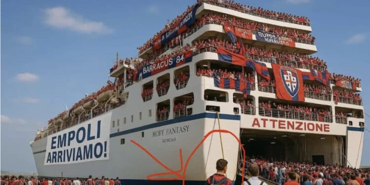 I tifosi cagliaritani  verso Empoli, la gioia di Nicola Riva: “Arriviamo!”