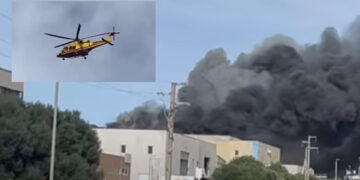 Olbia, devastante rogo alle porte della città: in fiamme il cantiere nautico di Cala Saccaia