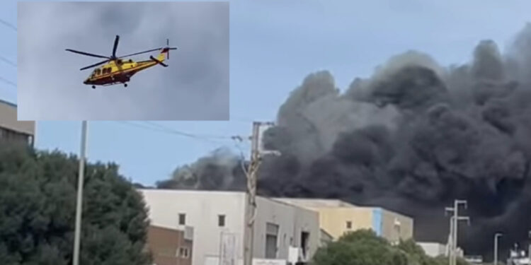 Olbia, devastante rogo alle porte della città: in fiamme il cantiere nautico di Cala Saccaia