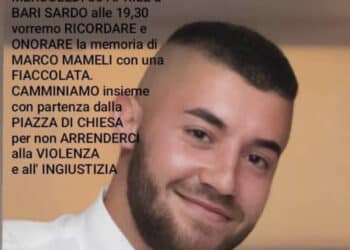 Bari Sardo, fiaccolata per Marco Mameli: “Non abbiate paura, parlate”