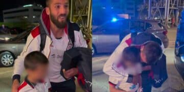 Lacrime di gioia per i gol che allontanano il Cagliari dalla retrocessione