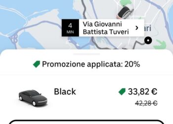Cagliari, lo sbarco di Uber preoccupa i tassisti ma al momento per gli utenti le tariffe sono più alte