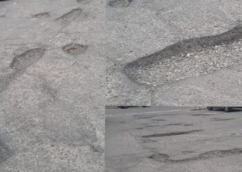 Pirri, i parcheggi di via Newton sono invasi dalle voragini: “Un grave pericolo per auto e persone”