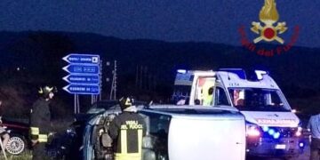 Quartucciu, un altro incidente stradale sulla nuova 554: due auto si scontrano e una si ribalta su un fianco
