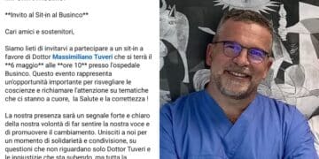 Cagliari, un sit-in al Businco per Massimiliano Tuveri