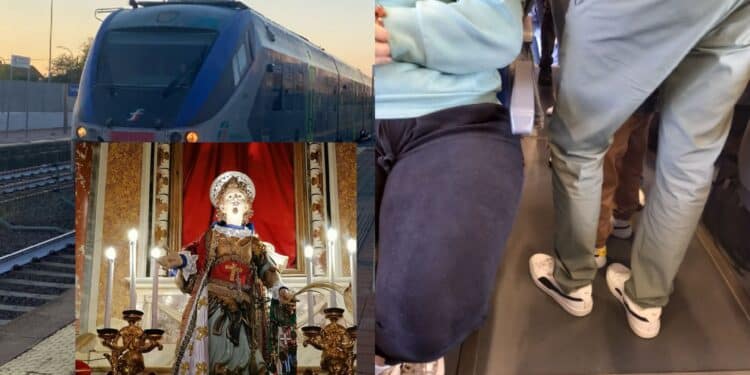 Sardegna, tutti in viaggio verso Sant’Efisio: treni presi d’assalto dai pellegrini