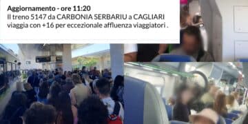 Boom Sant’Efisio, treni presi d’assalto da centinaia di passeggeri, viaggi anche in ritardo “per eccezionale affluenza viaggiatori”