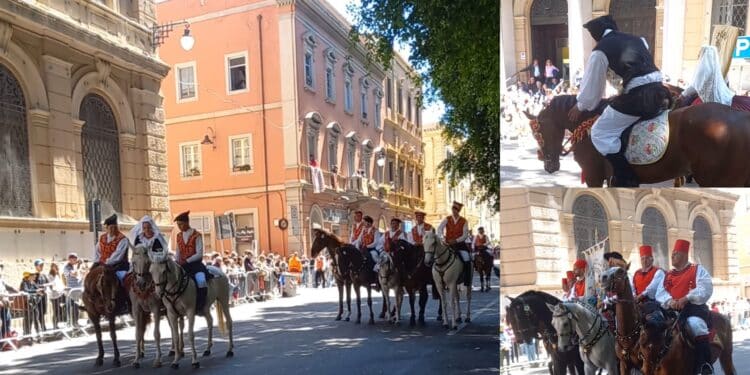 Cagliari, un augurio speciale al cavaliere che durante la festa di Sant’Efisio ha accusato un malore