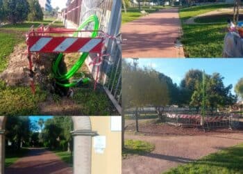 Assemini, Parco delle Terre Cotte nel degrado: rifiuti e pavimentazione saltata