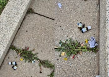 Carbonia, siringhe usate e boccette di metadone in mezzo al verde e per strada