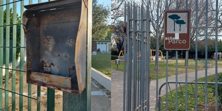 Selargius, pericolo all’ingresso del parco di Via Parigi: un uomo ferito dalla cassetta della posta