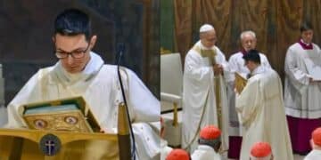 Da Capoterra al Vaticano, don Ambu legge il Vangelo alla prima messa di Papa Leone XIV