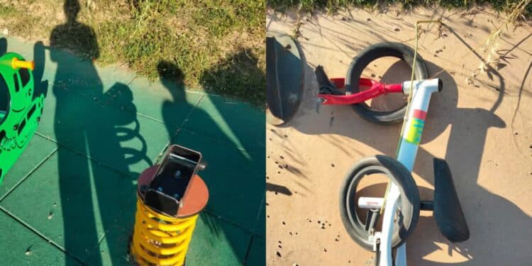 Ussana, giochi dei bimbi presi di mira dai vandali