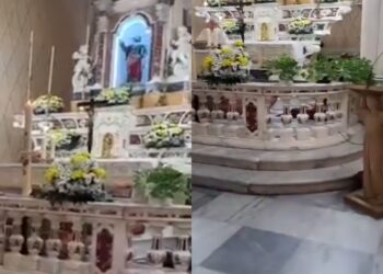 Cedimenti strutturali, via i fedeli dalla chiesa a Monastir