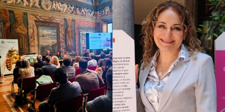 L’apicoltrice Anna Maria Cabiddu di Siurgus Donigala premiata a Roma per APInRosa, il progetto sull’apicoltura femminile