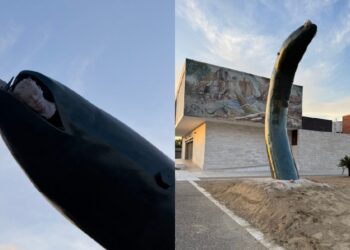 Santa Giusta, arrivata la testa dell’anguilla: completata l’installazione dell’opera dedicata al territorio