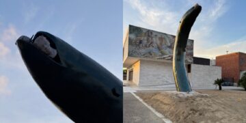 Santa Giusta, arrivata la testa dell’anguilla: completata l’installazione dell’opera dedicata al territorio