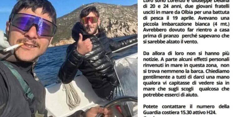 Fratelli scomparsi in mare a Olbia, la mamma: “Quanto ancora dovrò aspettare?”
