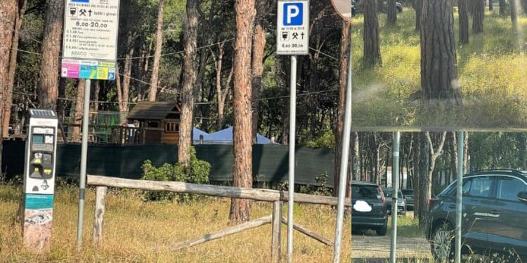 Pula, erba alta e niente servizi nei parcheggi a pagamento a due passi dal mare