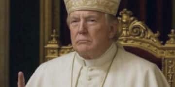 Trump vestito da Papa sui social della Casa Bianca: l’immagine diventa virale