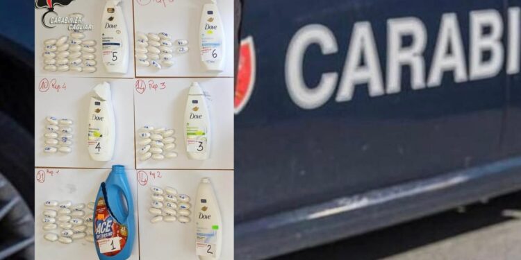 Sbarca a Cagliari con la cocaina nei flacone del bagnoschiuma: incastrato dai cani al porto