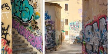 Cagliari, quasi mezza città coperta dalle scritte a spray: “Situazione fuori controllo, i vandali la fanno da padroni”