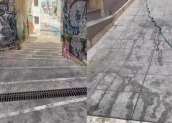 Cagliari, slalom di cittadini e turisti fra la sporcizia: vico Manno simbolo del degrado