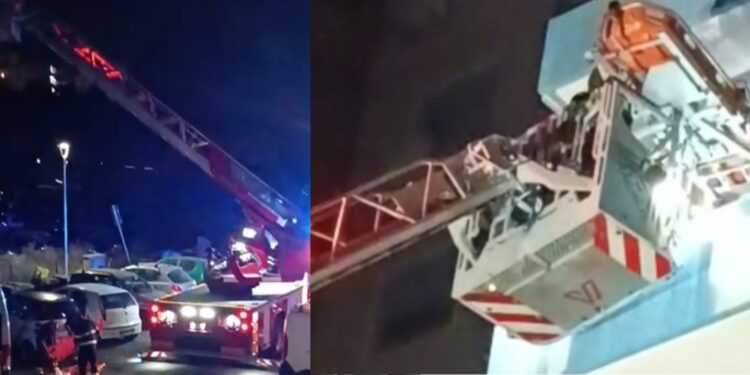 Cagliari, sei mesi senza ascensore in via Magellano: anziano calato dal balcone dai vigili del fuoco