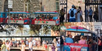 Cagliari invasa dai crocieristi: oltre seimila turisti affollano il centro e trovano i cantieri (VIDEO)