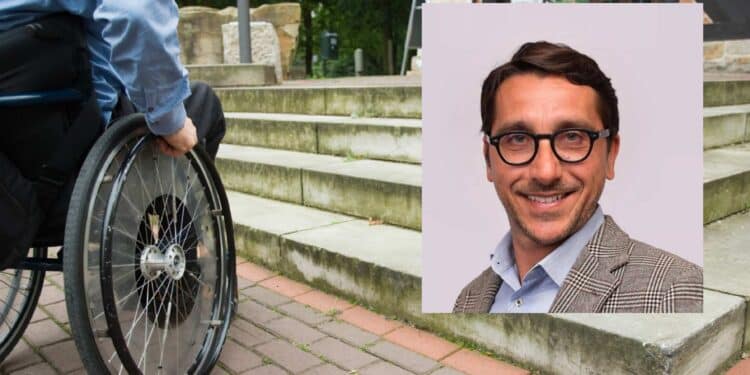 Assemini, tra marciapiedi stretti e gradini la passeggiata per i disabili è un incubo