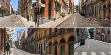 Cagliari, nella via Sassari chiusa al traffico “non passa nemmeno un cane”