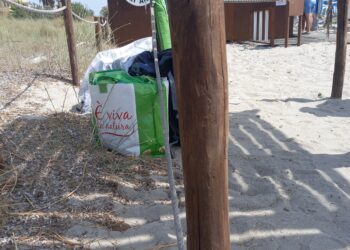 Cagliari, al Poetto area fumatori usata come deposito dai venditori ambulanti