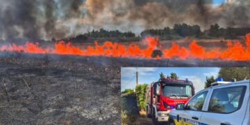 Assemini circondata dalle fiamme: tre grossi roghi a Sant’Andrea, Santa Maria e Serra