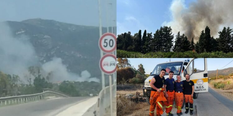 Ancora incendi a Quartu, ieri tre simultaneamente
