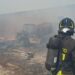 Dolianova, a fuoco due capannoni a Bardella: intervento dei vigili del fuoco