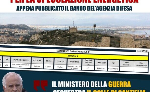 Cagliari: “Golpe sul colle di Sant’Elia, arriva un maxi impianto fotovoltaico da 37 ettari”