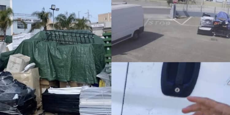 Quartucciu, ladri scatenati rubano con un furgone scatoloni di merce depositate nel piazzale di una rivendita: beccati dal sistema di videosorveglianza