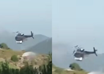 Jerzu, elicottero della flotta regionale colpisce la linea elettrica durante la lotta contro il fuoco: miracolosamente illeso il pilota