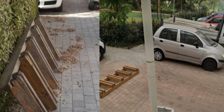 Pirri, il parcheggio “abusivo” diventa permanente: sparito il posteggio per le bici nei giardini di via Eroi d’Italia