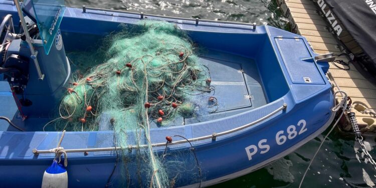 Cabras, reti da pesca abusive nell’area marina protetta