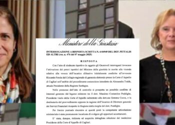 Decadenza Todde, in Sardegna arrivano gli ispettori del ministero della Giustizia: “Chiarezza su revoca Fercia e conflitto d’interessi”