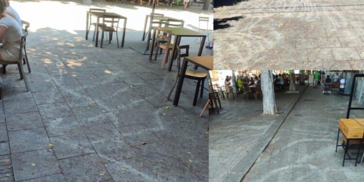 Cagliari, Piazza Yenne ripulita a metà: “Segni sullo sporco, servono mezzi più efficaci”