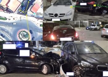 Quartu, incidente choc nella notte alla rotonda Marconi-Colombo: “Come una partita di biliardo”