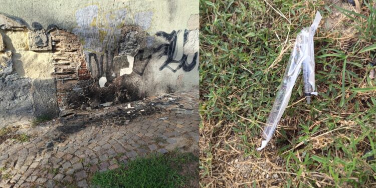 Cagliari, vandalizzata la chiesa di Sant’Alenixedda: falò sulla parete dell’edificio e siringhe buttate in terra