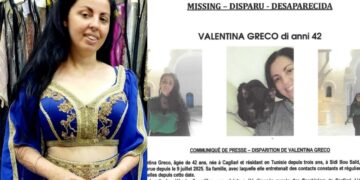 Ancora nessuna traccia di Valentina Greco: il fratello Alessio vola in Tunisia per partecipare alle ricerche sul posto