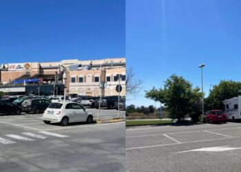 Cagliari, asfalto rovente nei parcheggi dei centri commerciali: “Anche a Sestu gli alberi fanno paura?”