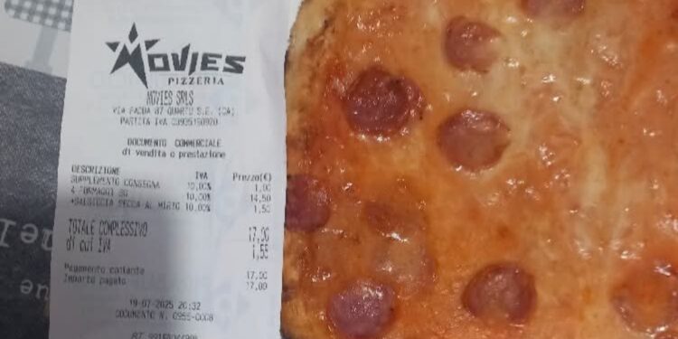 A Quartu protesta per la super pizza da 17 euro, ma il titolare replica: “Offriamo qualità”