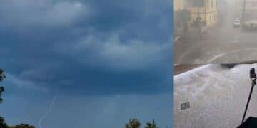 Violenti nubifragi mettono ko vigne e frutteti, a Silius parabrezza infranti dalla grandine